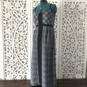 J. Crew - Navy & White Maxi Dress